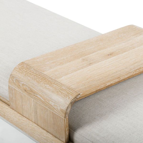 Product Image 1 for Fawkes Bench - Vintage White Wash from Four Hands