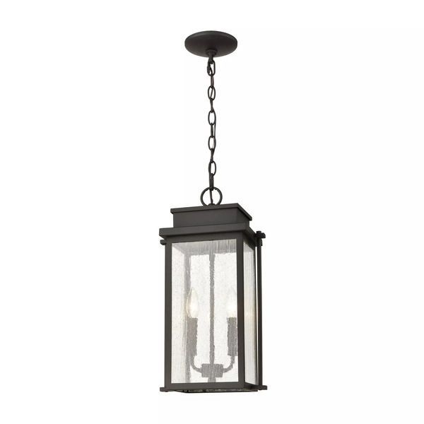 Product Image 1 for Braddock 2 Light Outdoor Pendant In Architectural Bronze from Elk Lighting