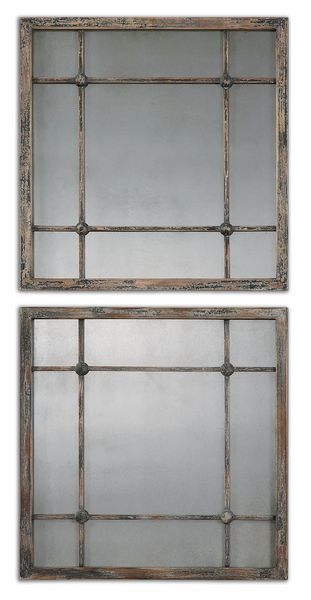 Product Image 1 for Uttermost Saragano Square Mirrors Set/2 from Uttermost