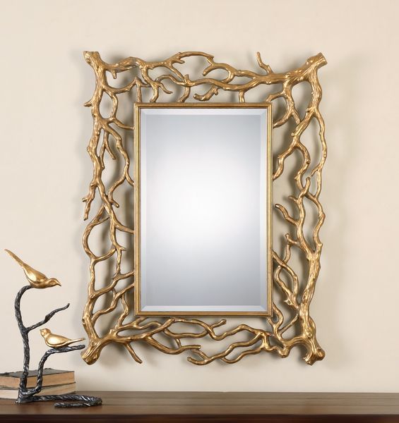 Product Image 1 for Uttermost Sequoia Gold Tree Branch Mirror from Uttermost