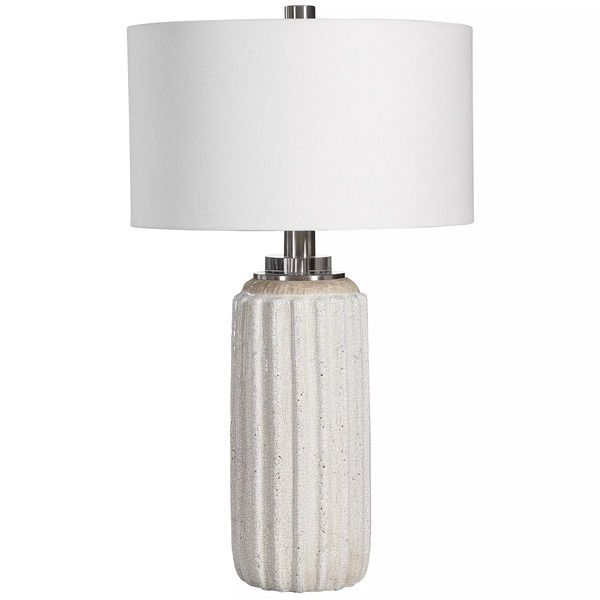 Azariah White Crackle Table Lamp image 4