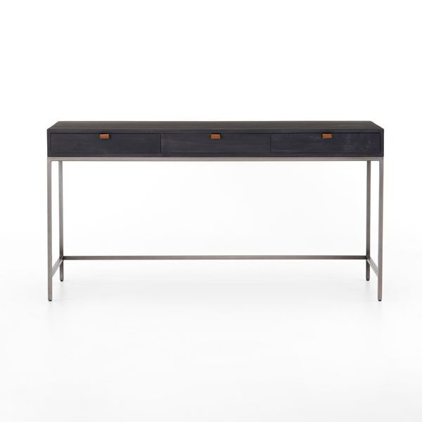 Product Image 1 for Trey Modular Writing Desk - Black Wash Poplar from Four Hands