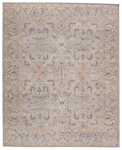 Product Image 1 for Wyndham Hand-Knotted Trellis Light Gray/ Tan Rug from Jaipur 