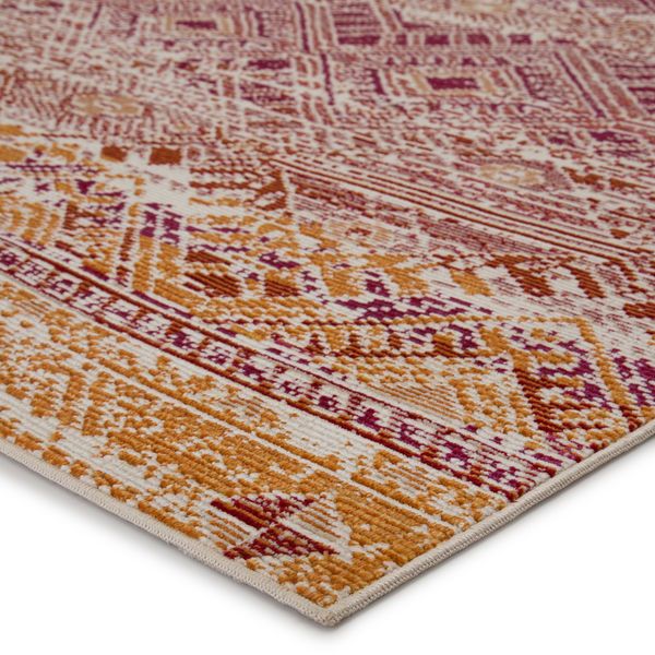 Product Image 2 for Nikki Chu By  Sax Indoor / Outdoor Tribal Pink / Orange Area Rug from Jaipur 