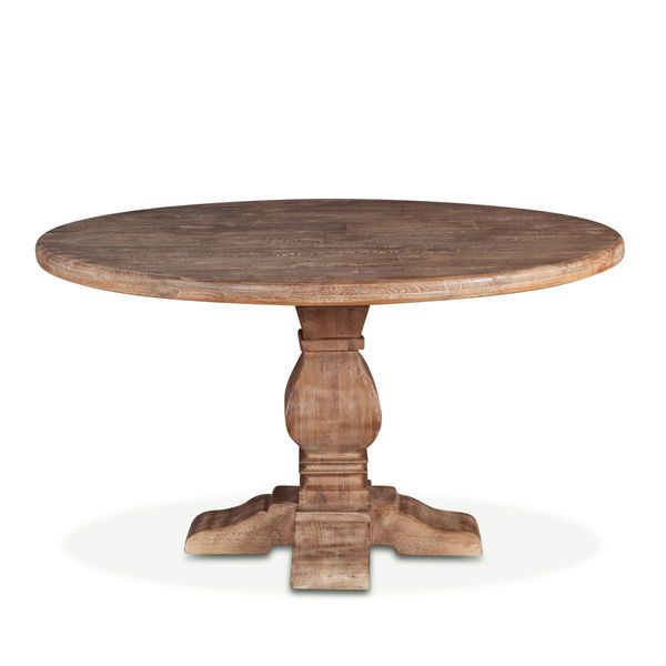 Product Image 2 for Pengrove Round Mango Wood Dining Table In Antique Oak Finish from World Interiors