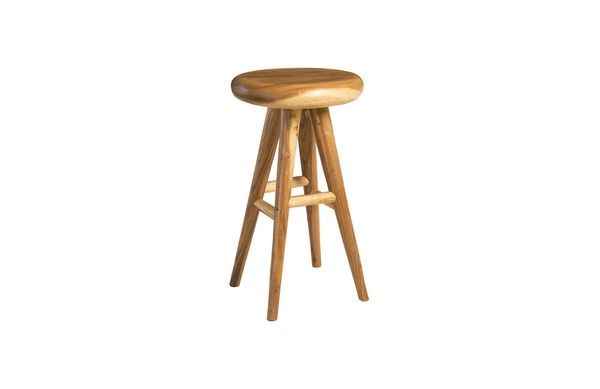 Product Image 1 for Natural Round Smoothed Bar Stool from Phillips Collection