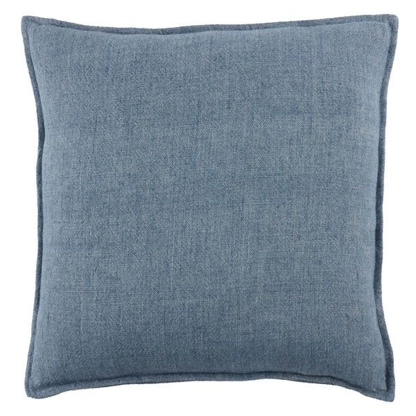 Blanche Solid Blue Pillow image 1
