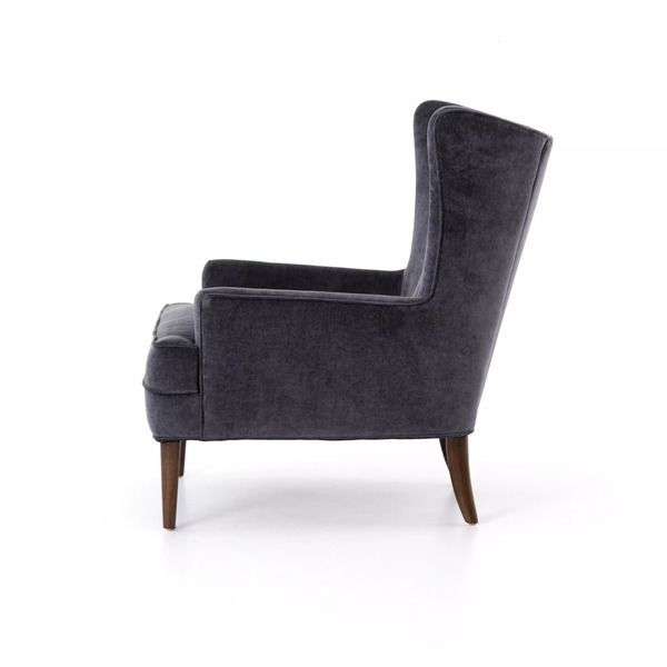Clermont Chair - Charcoal Worn Velvet image 4