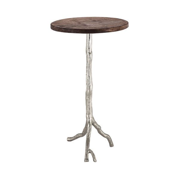 Product Image 1 for Wood And Nickle Side Table from Elk Home