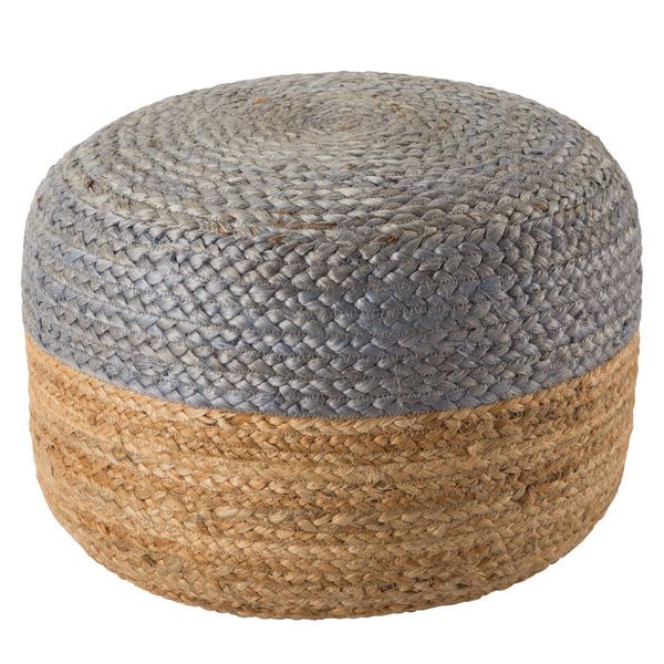 Product Image 2 for Oliana Ombre Light Gray/ Beige Cylinder Pouf from Jaipur 