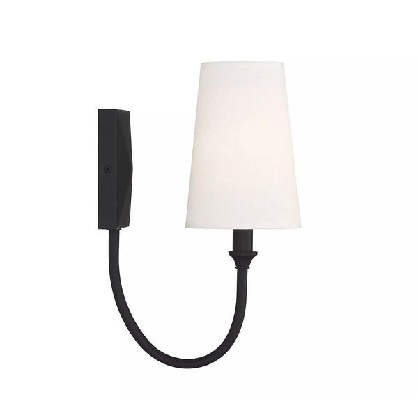 Product Image 1 for Cameron 
 Matte Black 1 Light Sconce from Savoy House 
