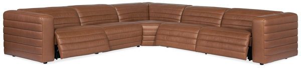 Product Image 1 for Chatelain 5-Piece Power Headrest Sectional with 2 Power Recliners from Hooker Furniture