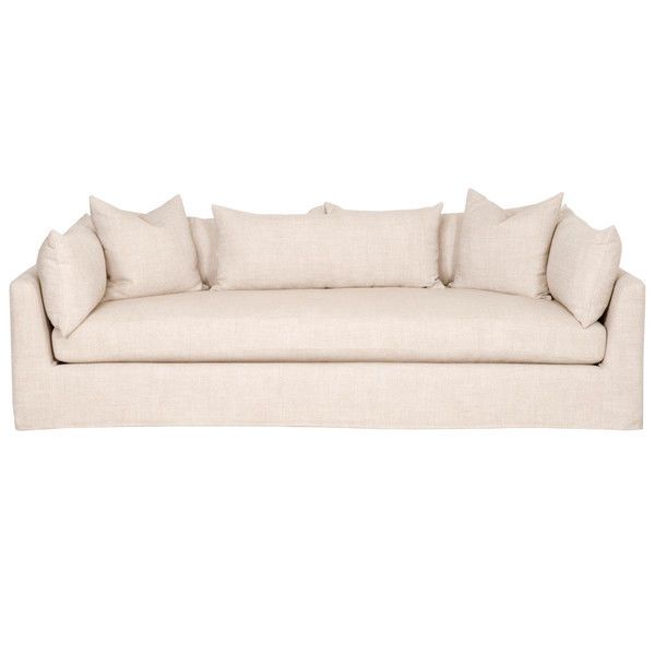 Haven 95" Lounge Slipcover Sofa image 1
