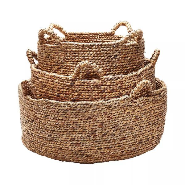 Natural Low Rise Baskets (Set of 3) image 2