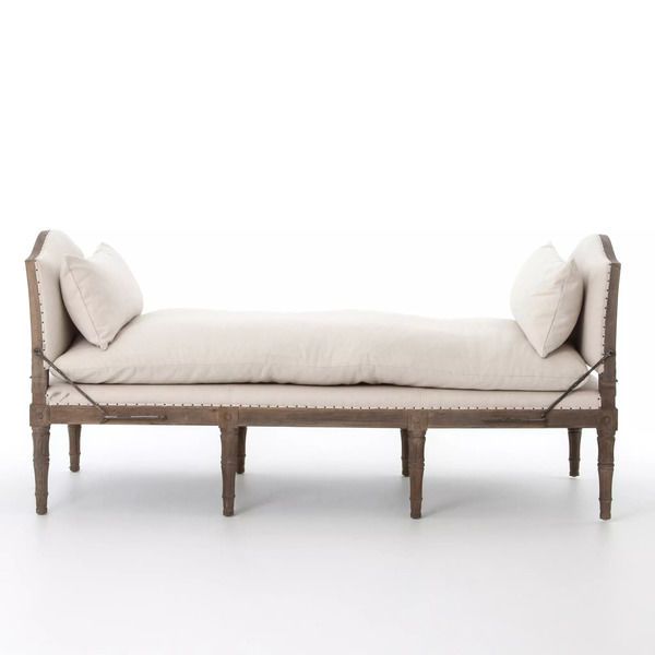 Allison White Chaise Lounge Harbor Natural image 4