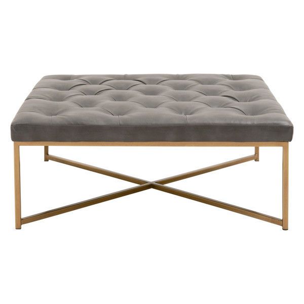 Rochelle Upholstered Square Coffee Table image 1