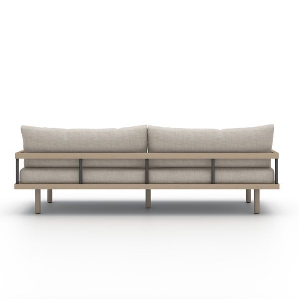 Nelson Outdoor Sofa, Washed Brown image 4