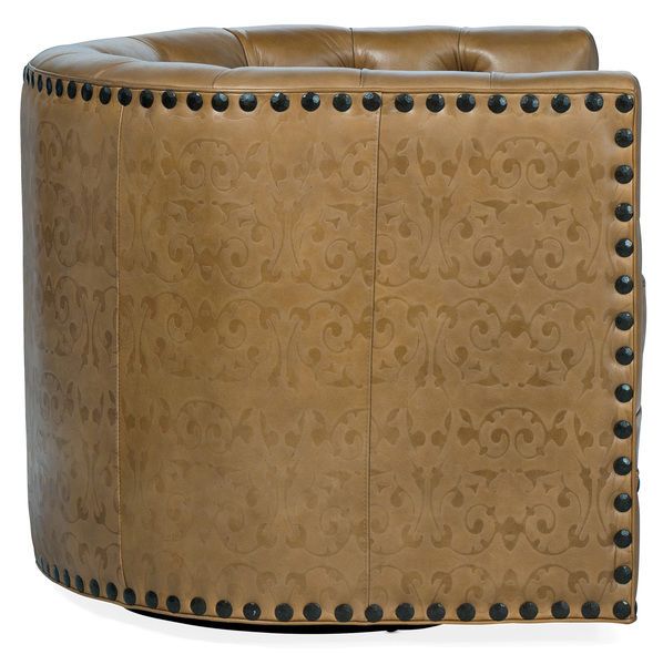 Product Image 2 for Lennox Tufted Leather Swivel Chair from Hooker Furniture