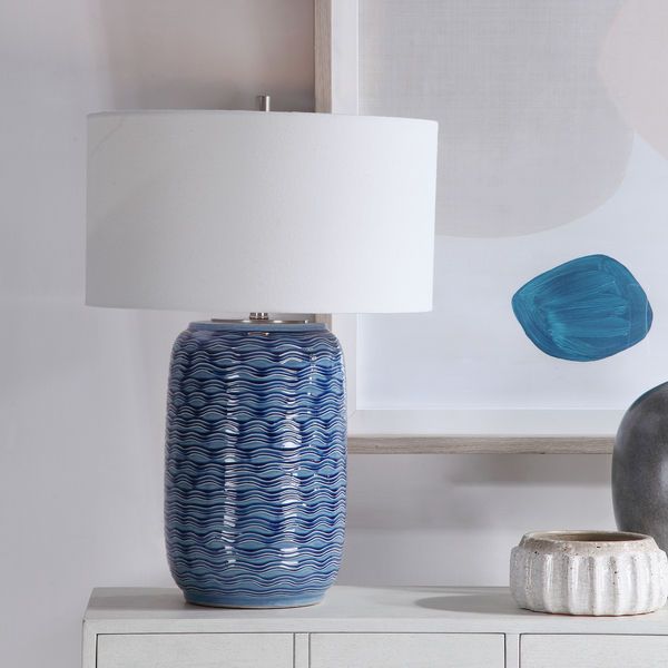 Uttermost Sedna Blue Table Lamp image 2