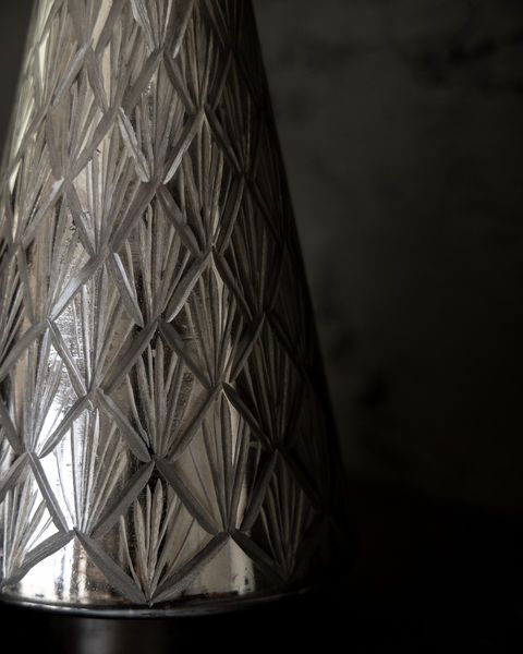 Product Image 2 for Silver Light-Up Etched Glass Tree Decor from Accent Decor