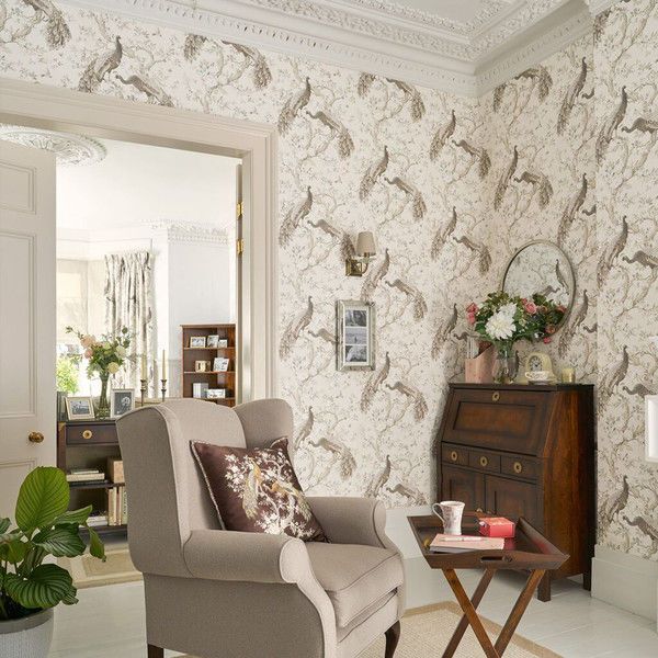 Product Image 2 for Laura Ashley Belvedere Soft Truffle Botanical Wallpaper from Graham & Brown