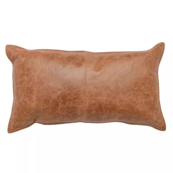 Aria Leather Lumbar Pillows, Set of 2 image 1