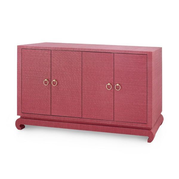 Product Image 3 for Meredith Red 4-Door Cabinet from Villa & House