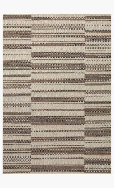Product Image 1 for Rainier Ivory / Taupe Indoor / Outdoor Plaid Rug - 5'3" x 7'7" from Loloi