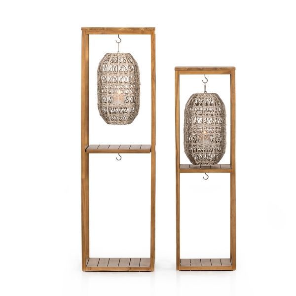 Product Image 1 for Lorca Vintage Natural Lantern Towers, Set of 2 from Four Hands