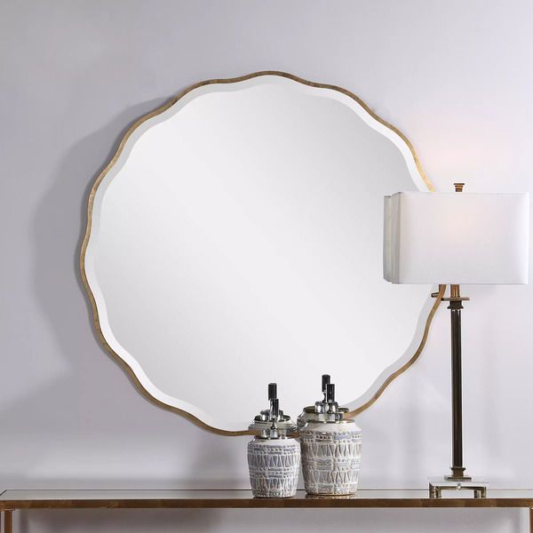 Product Image 1 for Uttermost Aneta Gold Round Mirror from Uttermost