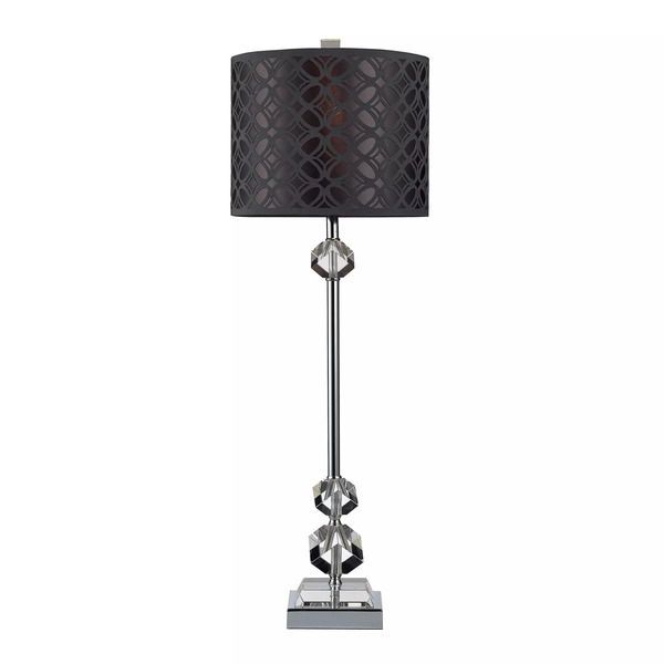 Product Image 1 for Chamberlain Table Lamp In Chrome And Clear Crystal With Laser Cut Shade from Elk Home