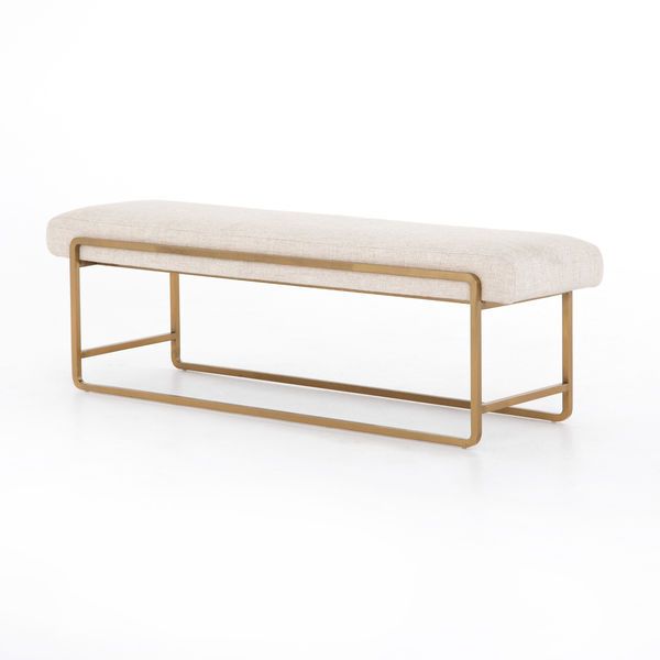 Product Image 1 for Sled Bench Thames Cream from Four Hands
