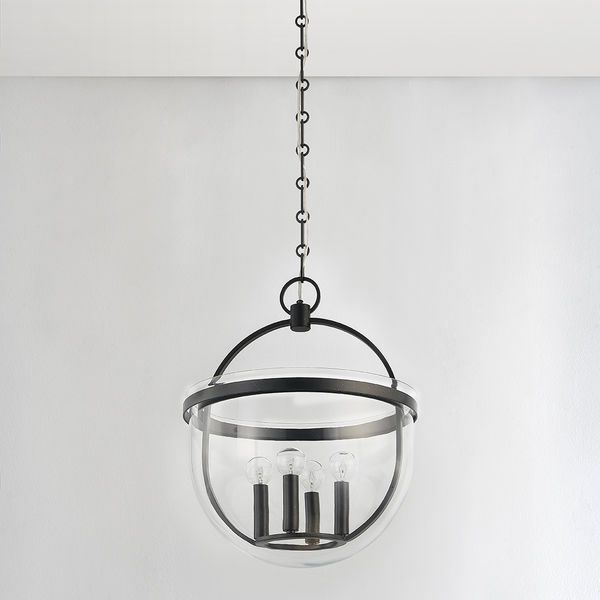 Product Image 4 for Malloy 4-Light Lantern - Aged Iron from Hudson Valley