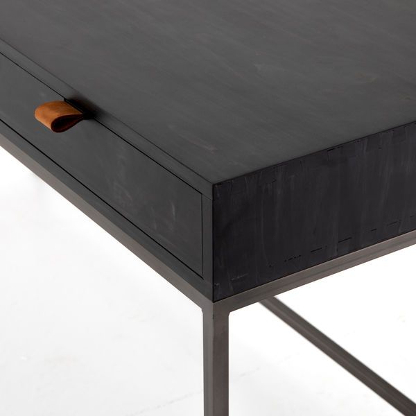 Product Image 6 for Trey Modular Writing Desk - Black Wash Poplar from Four Hands