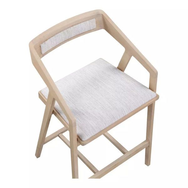 Product Image 1 for Padma Oak Light Grey Counter Stool  from Moe's