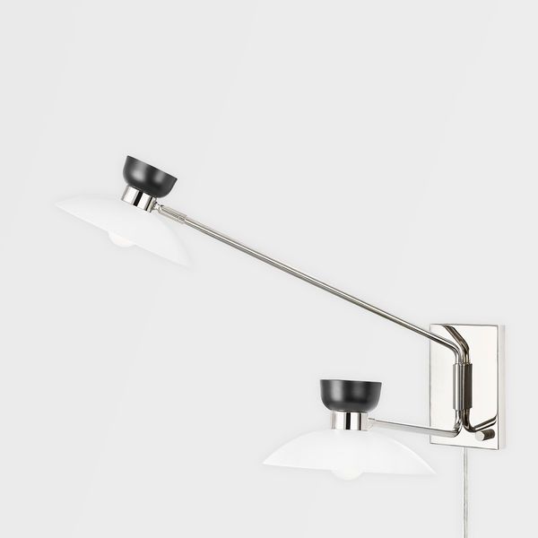 Product Image 2 for Whitley 2 Light Wall Sconce Plug In from Mitzi