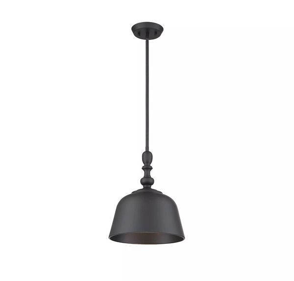 Product Image 2 for Berg Matte Black 1 Light Pendant from Savoy House 