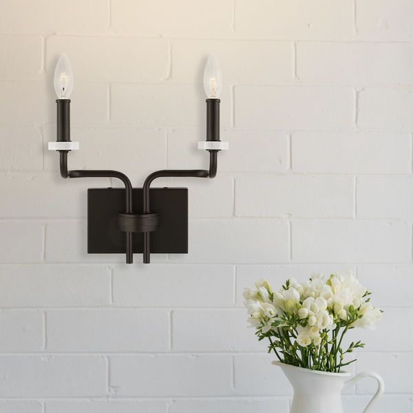 Product Image 1 for Ebony Elegance 2 Light Sconce from Uttermost