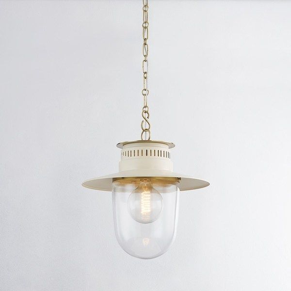 Product Image 2 for Nori Large Aged Brass Lantern Style Pendant Light from Mitzi