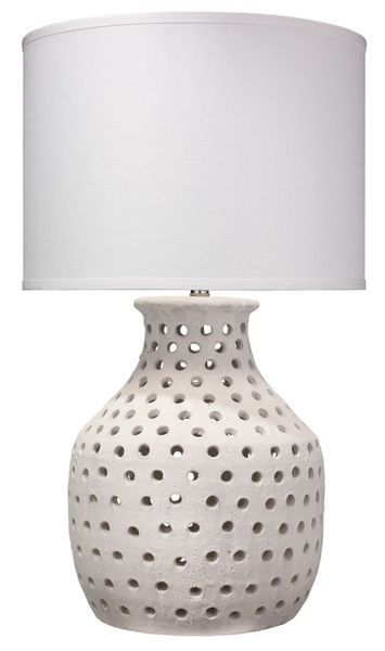 Product Image 1 for Porous Ceramic Table Lamp from Jamie Young