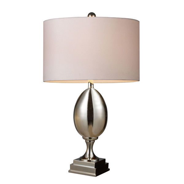Product Image 1 for Waverly Table Lamp In Chrome Plated Glass With Milano Pure White Shade from Elk Home
