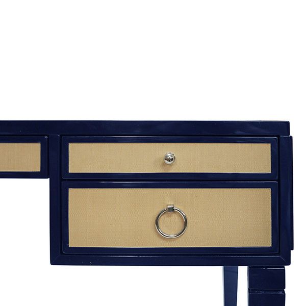 Product Image 1 for Heidi Navy Lacquer Desk from Worlds Away