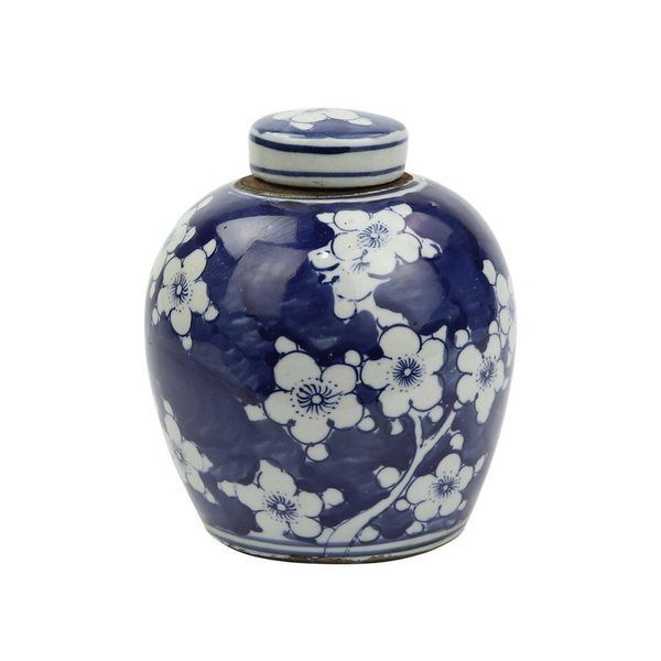 Product Image 1 for Blue & White Tiny Lid Mini Jar Blue Plum Petal from Legend of Asia