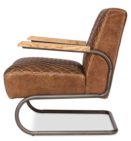 Product Image 4 for Beverly Hills Chair - Cuba Brown Leather from Sarreid Ltd.