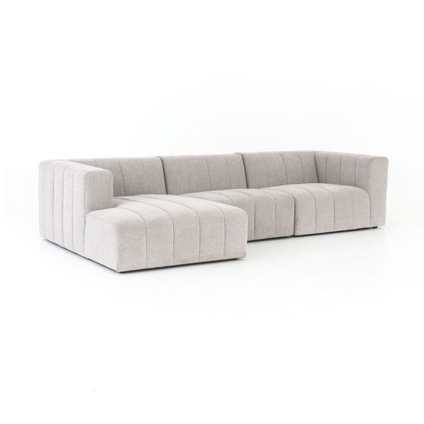 Product Image 2 for Langham Channeled 3 Pc Sectional W/ Ottoman from Four Hands