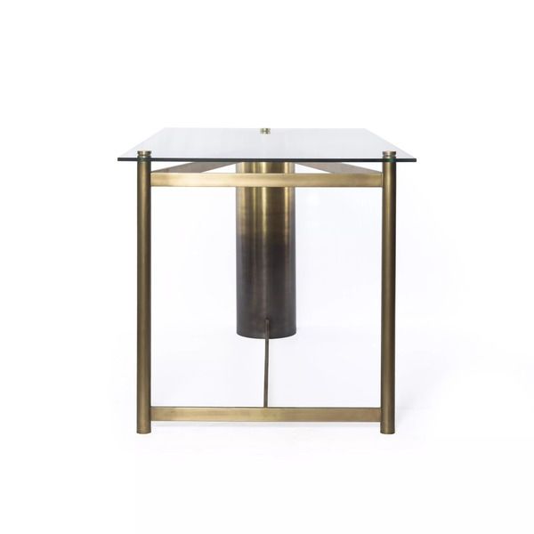 Product Image 1 for Gaye Desk Ombre Antique Brass Iron from Four Hands