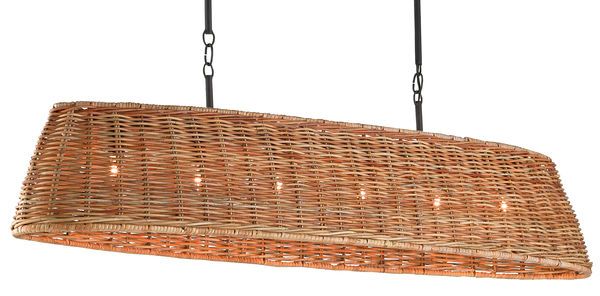 Product Image 1 for Basket Oval Chandelier from Currey & Company