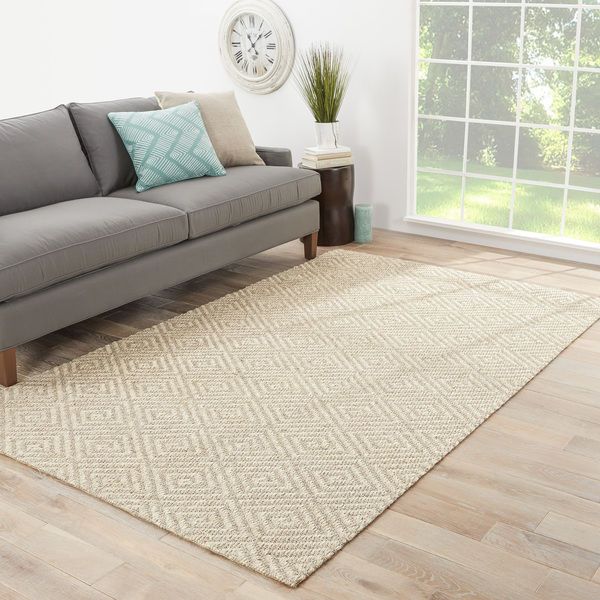 Product Image 1 for Tampa Natural Geometric Gray Rug from Jaipur 