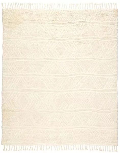 Product Image 1 for Akka Hand Knotted Solid Cream Area Rug from Jaipur 