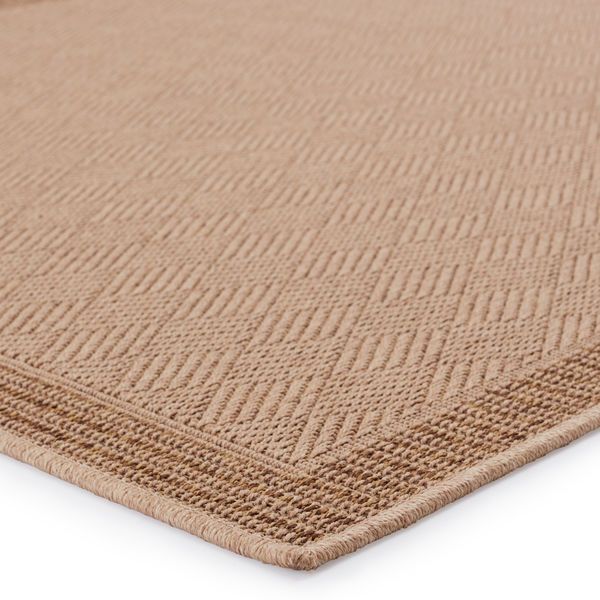 Product Image 1 for Vibe by Pareu Indoor/ Outdoor Border Beige/ Light Brown Rug from Jaipur 